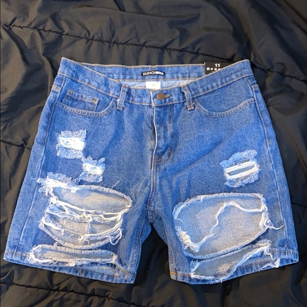 Denim shorts